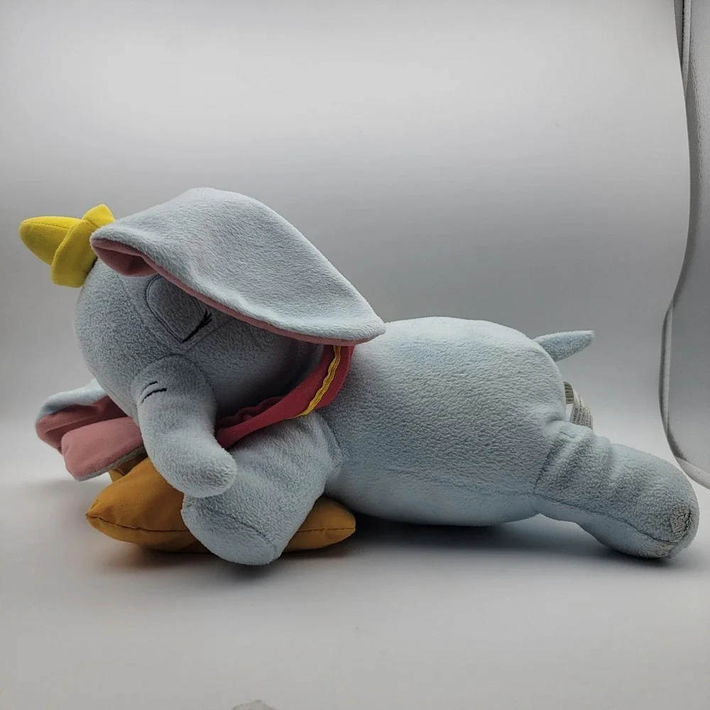 Disney Sleeping‎ Dumbo with Star pillow Stuffed Plush Elephant 12